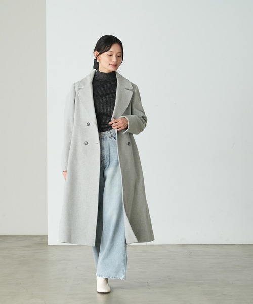 FERRARA ITALY ✨希少 良品✨ レザー トレンチコート グレー FERRARA ITALY ✨希少 良品✨ レザー トレンチコート グレー