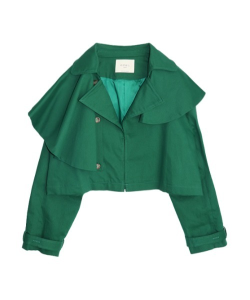 「AMAIL」 トレンチコート FREE ベージュ レディース_画像6