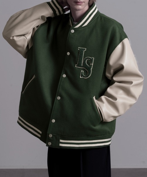 「Loose/ルース」 スタジャン M グリーン メンズ