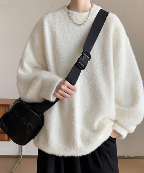 セーター ニット シャギールーズニットプルオーバー メンズ レディース