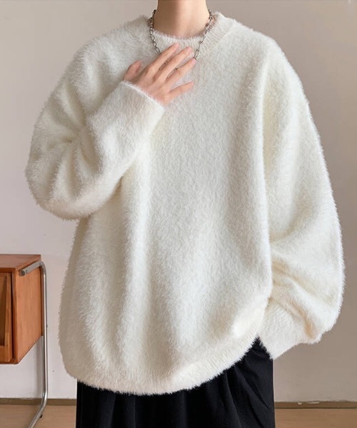 セーター ニット シャギールーズニットプルオーバー メンズ レディース