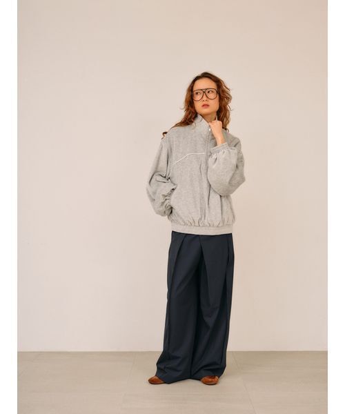 null.（ヌル） ベロアジッププルオーバー レディース : ZOZOTOWN Yahoo