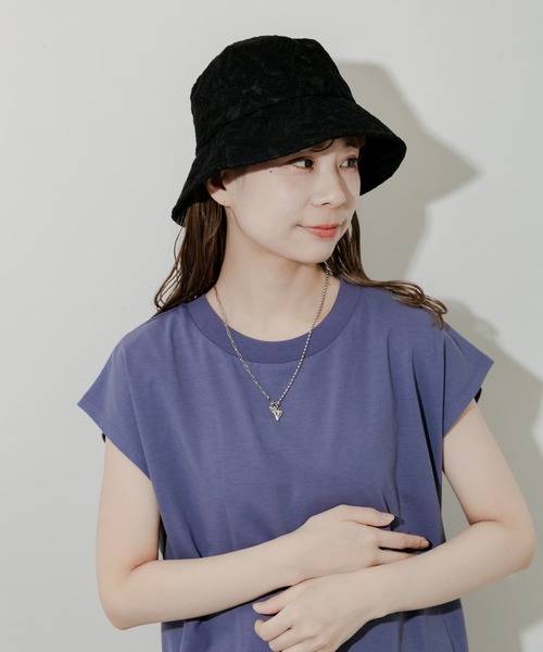 「SMELLY」 ハット - アイボリー レディース_画像8