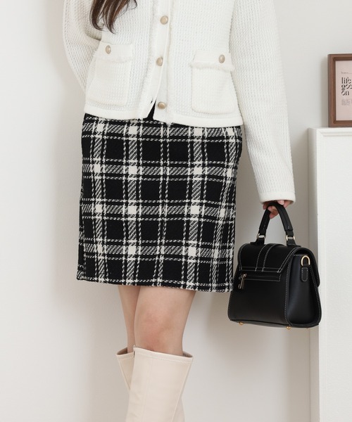 Nohea スカート ツィードチェックミニスカート : ZOZOTOWN Yahoo!店