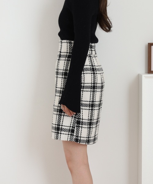 Nohea スカート ツィードチェックミニスカート : ZOZOTOWN Yahoo!店