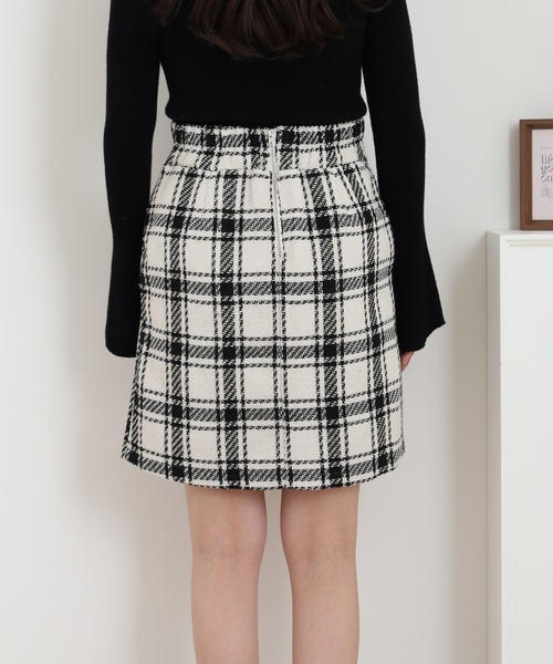 Nohea スカート ツィードチェックミニスカート : ZOZOTOWN Yahoo!店
