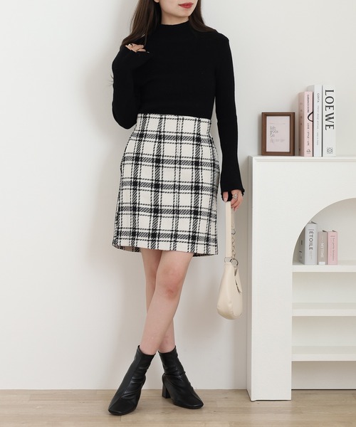 Nohea スカート ツィードチェックミニスカート : ZOZOTOWN Yahoo!店