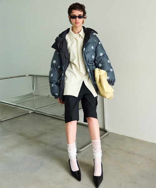 ダウンコート ダウンジャケット Reversible Printed Down Coat/リバーシブルプリントダウン レディースの画像