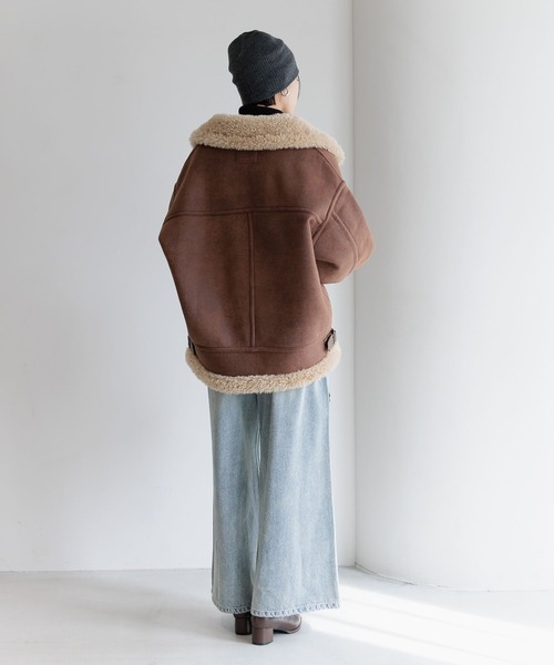 BAYFLOW（ベイフロー） ムートンコート ボアコート シングルムートン