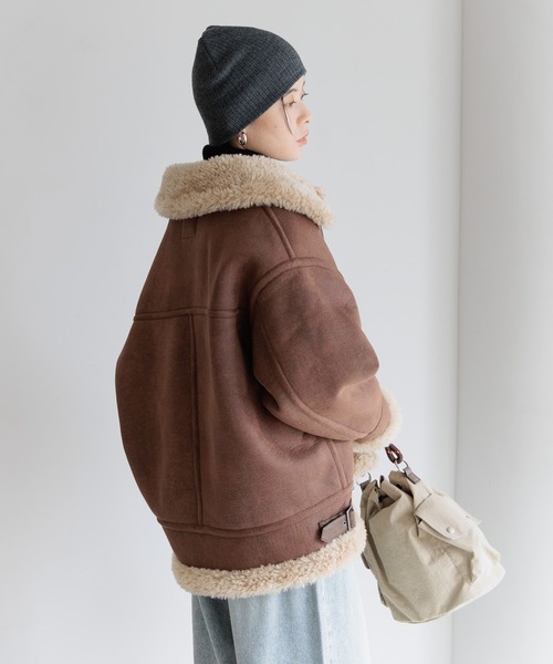 BAYFLOW（ベイフロー） ムートンコート ボアコート シングルムートン