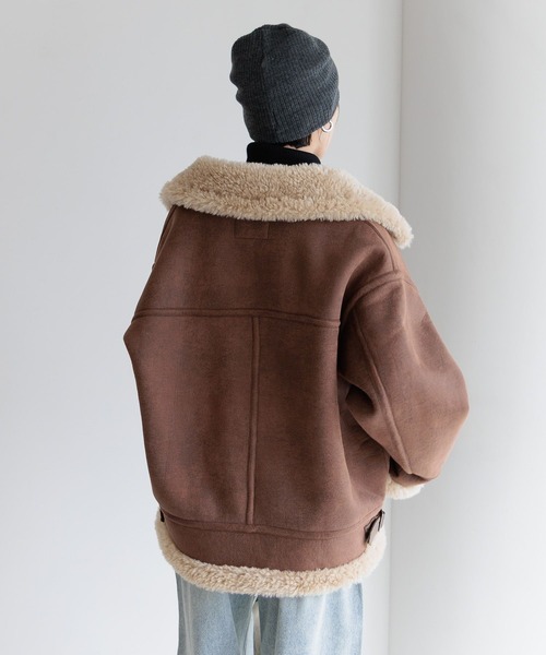 BAYFLOW（ベイフロー） ムートンコート ボアコート シングルムートン