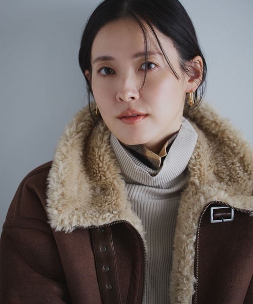 BAYFLOW（ベイフロー） ムートンコート ボアコート シングルムートン