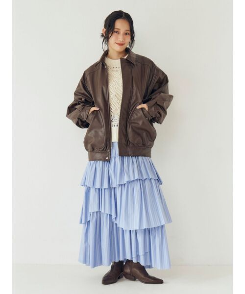 Ungrid（アングリッド） ブルゾン アウター ポケットデザインフェイク