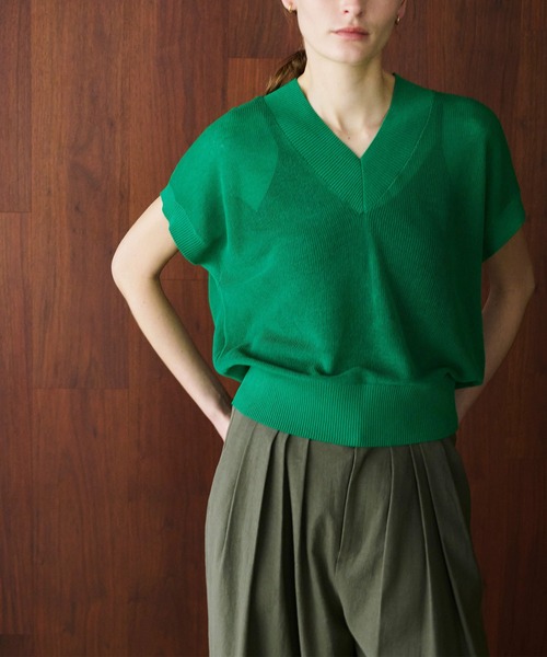 「N.O.R.C」 ニットベスト フリー ネイビー レディース_画像2