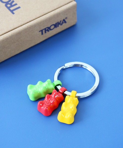 キーホルダー 「TROIKA/トロイカ」 HARIBO ハリボー ゴールドベア