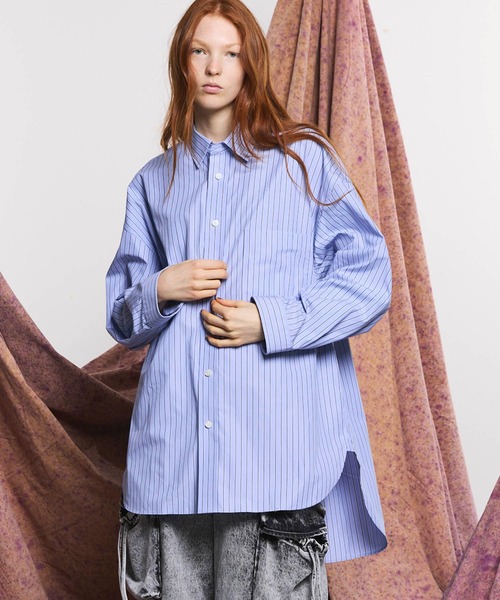 MAISON SPECIAL 長袖シャツ MAISON SPECIAL（メゾンスペシャル） 長袖シャツ FREE グレー