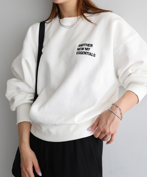 「ANME」 スウェットカットソー M オフホワイト レディース_画像5