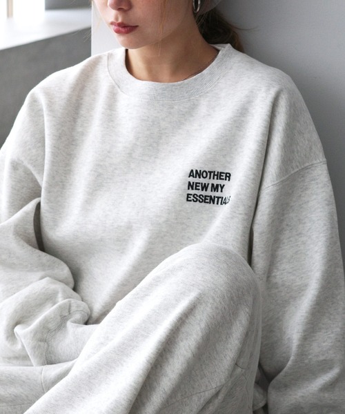 「ANME」 スウェットカットソー M オフホワイト レディース_画像8