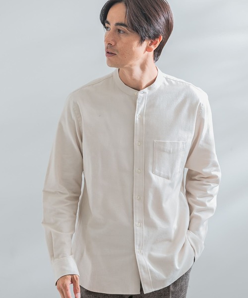 「URBAN RESEARCH ROSSO MEN」 長袖シャツ - ネイビー メンズ_画像4