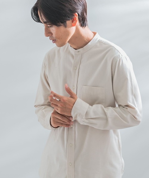 「URBAN RESEARCH ROSSO MEN」 長袖シャツ - ネイビー メンズ_画像5