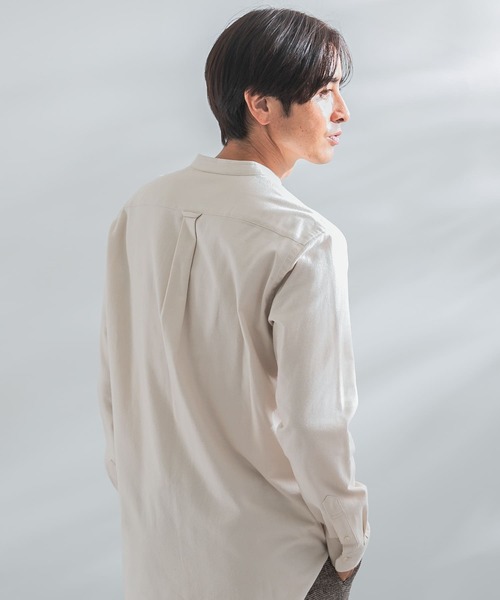 「URBAN RESEARCH ROSSO MEN」 長袖シャツ - ネイビー メンズ_画像7