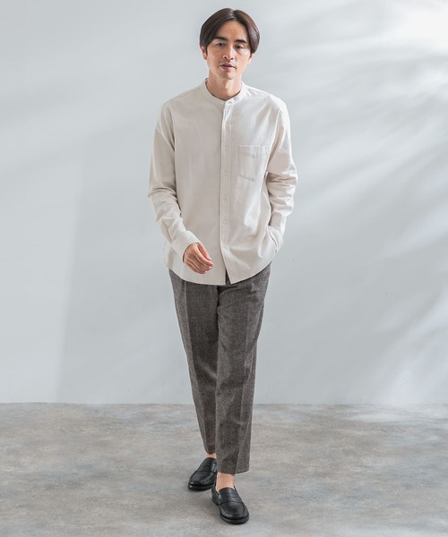 「URBAN RESEARCH ROSSO MEN」 長袖シャツ - ネイビー メンズ_画像8