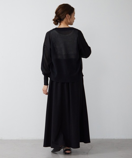 「for/c」 ニットカーディガン M チャコールグレー レディース_画像5