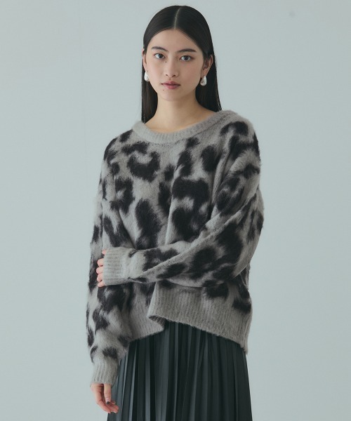 VICKY（ビッキー） ニット セーター レオパードJQDシャギーニットプル