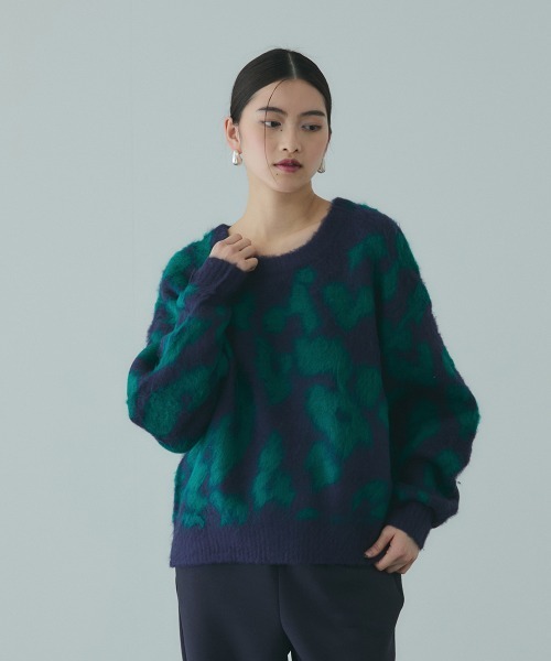 VICKY（ビッキー） ニット セーター レオパードJQDシャギーニットプル