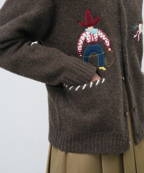 GENERAL IDEA カーディガン 「GENERAL IDEA」カウボーイクルーネック 
