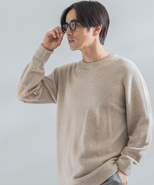 「URBAN RESEARCH ROSSO MEN」 長袖ニット X-LARGE ベージュ メンズ_画像5