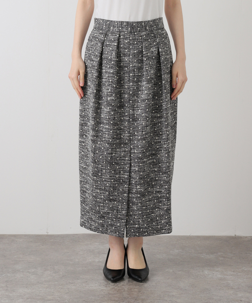 IENA（イエナ） スカート ドットツイードタックスカート : ZOZOTOWN