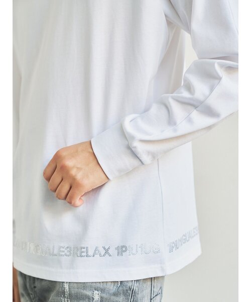 「1PIU1UGUALE3 RELAX 」 長袖Tシャツ 3 ブラック メンズ_画像7