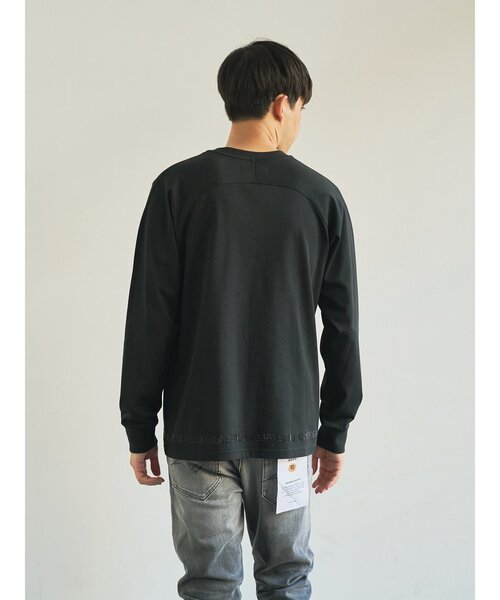 「1PIU1UGUALE3 RELAX 」 長袖Tシャツ 3 ブラック メンズ_画像9