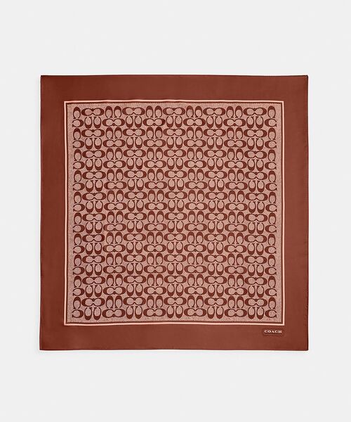 ソナタン 新品coach シグネチャー ハート プリント シルク バンダナ ソナタン 新品coach シグネチャー ハート プリント シルク バンダナ