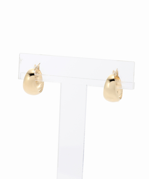 Lilas ピアス 三日月フープピアス K10（両耳） レディース : ZOZOTOWN