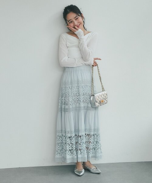 La boutique Bonbon（ラブティックボンボン） スカート コットンレース