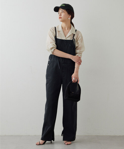 GALLARDAGALANTE グレー サロペット GALLARDAGALANTE（ガリャルダガランテ） 24AW デニムサロペット