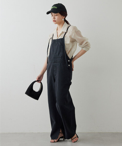 ガリャルダガランテ 【サイズ展開あり】デニムサロペット ライトグレー 0サイズ ガリャルダガランテ GALLARDAGALANTE 【サイズ展開あり】デニム