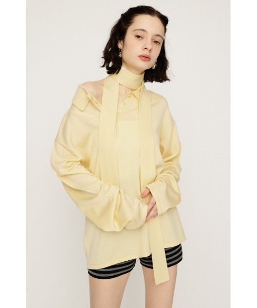 SLY 新品未使用タグ付き　HG KNIT ASYMMETRY トップス SLY | HG KNIT ASYMMETRY トップス (ニット ) |SHEL'TTER WEBSTORE