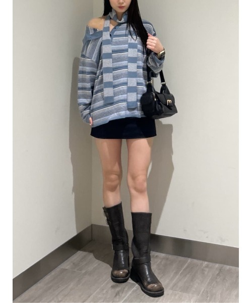 SLY 新品未使用タグ付き　HG KNIT ASYMMETRY トップス SLY | HG KNIT ASYMMETRY トップス (ニット ) |SHEL'TTER WEBSTORE