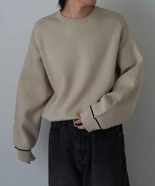 「COLONY 2139」 長袖ニット MEDIUM ブラック メンズ_画像2