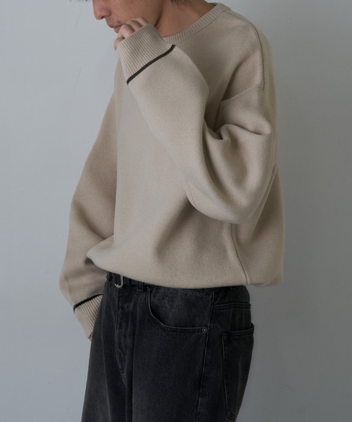 「COLONY 2139」 長袖ニット MEDIUM ブラック メンズ_画像3