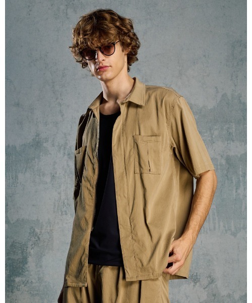 wjk シャツ front-zip shirt H/S メンズ : ZOZOTOWN Yahoo!店 - 通販