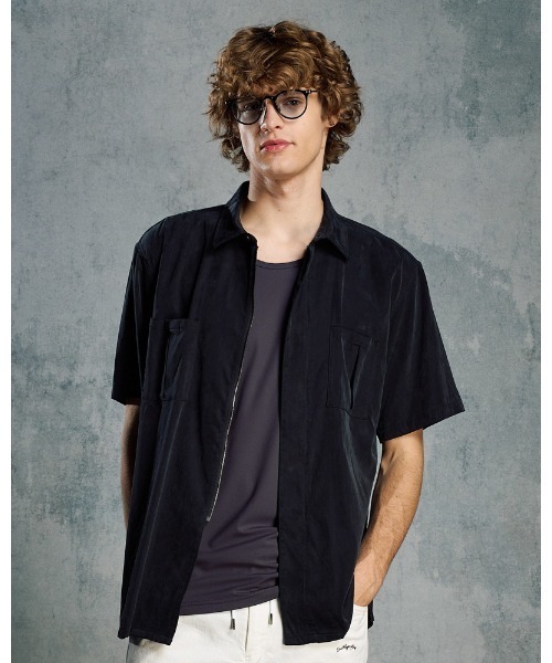 wjk シャツ front-zip shirt H/S メンズ : ZOZOTOWN Yahoo!店 - 通販