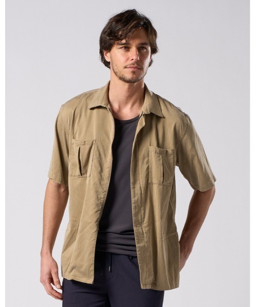 wjk シャツ front-zip shirt H/S メンズ : ZOZOTOWN Yahoo!店 - 通販
