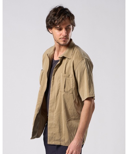 wjk シャツ front-zip shirt H/S メンズ : ZOZOTOWN Yahoo!店 - 通販