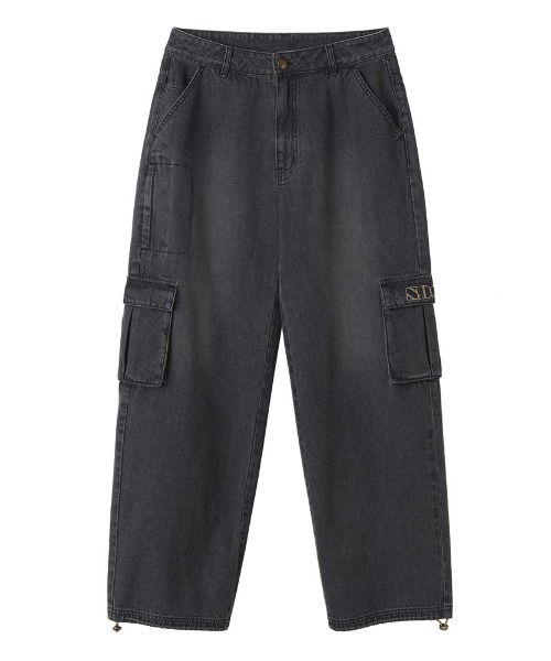 「SCULPTOR」 カーゴパンツ MEDIUM ブラック レディース_画像7