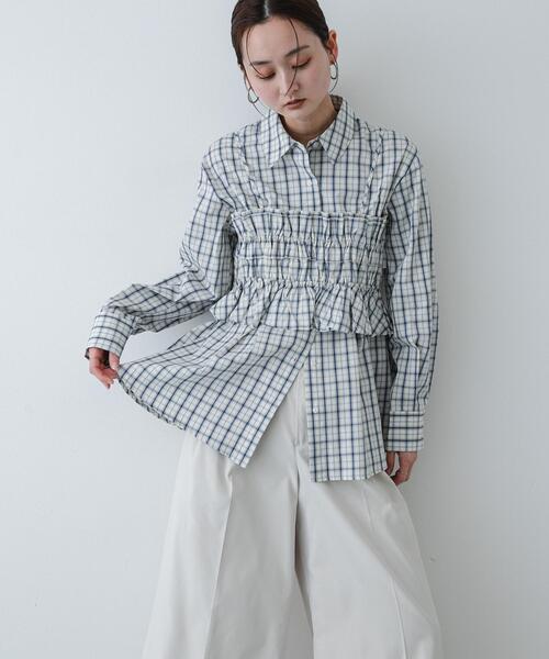 SENSE OF PLACE by URBAN RESEARCH ブラウス シャツ シャーリング