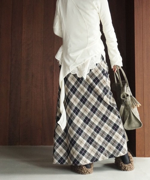 「chuclla」 長袖カットソー FREE オフホワイト レディース_画像2